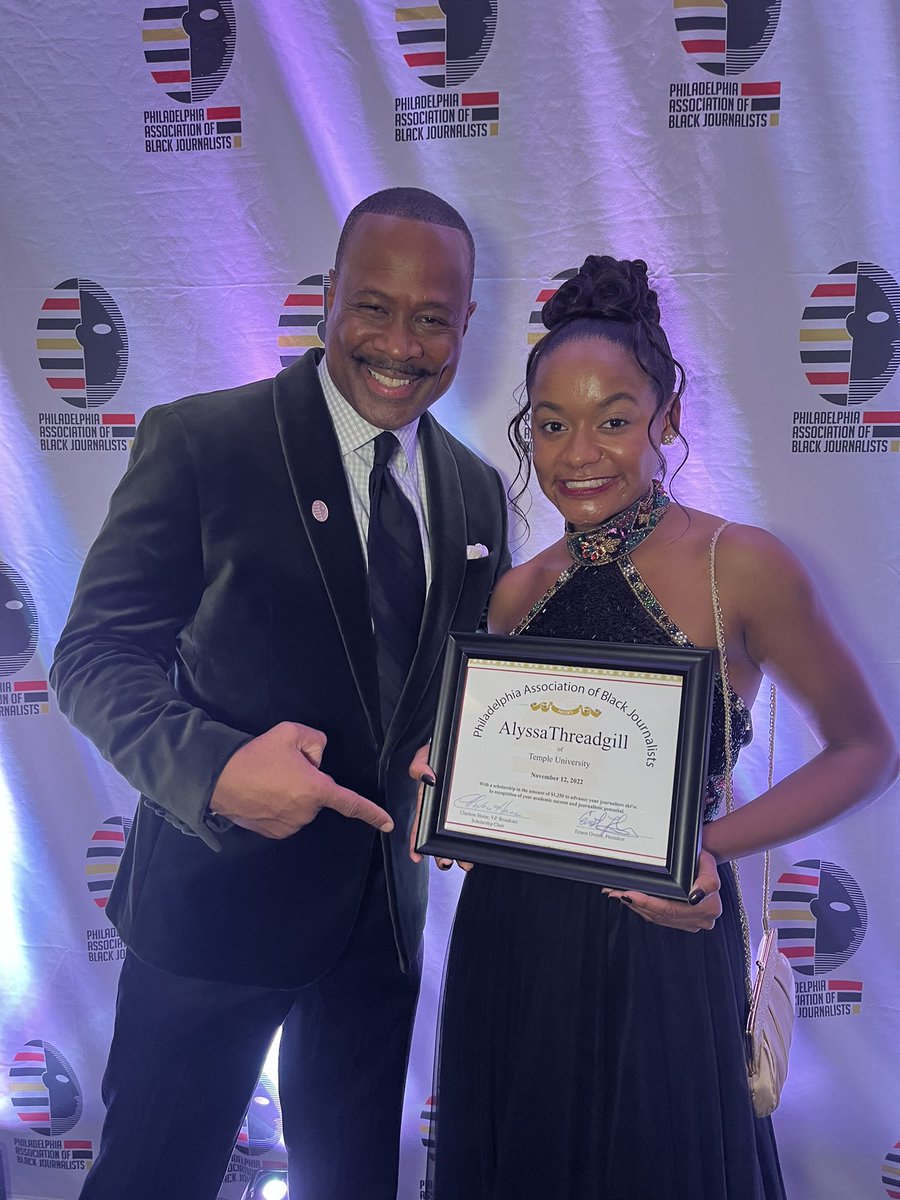 alyssaontv's tweet photo. I’m feeling incredibly blessed to have received a scholarship from the Philadelphia Association of Black Journalists!! @pabj #pabjawards https://t.co/enKSYtLzYb