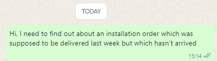 honoredeballsac's tweet photo. @virginmedia I wasn't going to subject myself to the phone after Friday's experience so I'm holding on Whatsapp. Sent 1st msg today at 15.14 https://t.co/5sakHVx93G