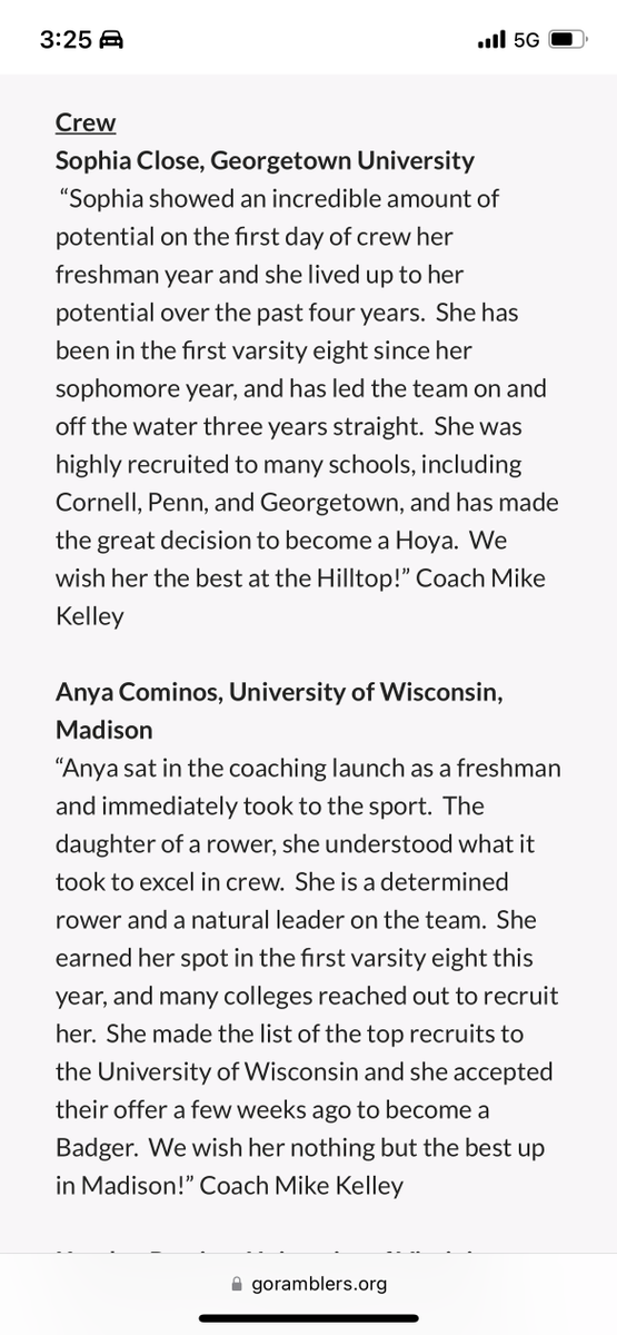 LArowing's tweet image. Congratulations to Sophia Close!  She will be heading to Georgetown University to share her academic and rowing talents with them.  Loyola Academy and Loyola Academy Rowing Association are so proud.
@goramblers 
Loyolaacademy 
@la_student_activities 
Loyola Academy 
@lagoramblers