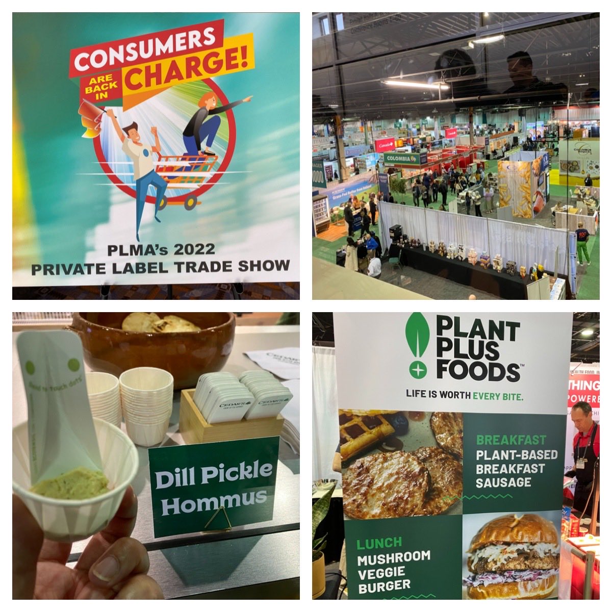 VirginiaALee's tweet photo. At ⁦@PLMA_USA⁩ Show, seeing a lot of dill pickle flavored items (including a hummus from Cedar’s) and #plantbased foods. #plma #plma2022 #plmashow #privatelabel #storebrands https://t.co/j1HxloLDt6