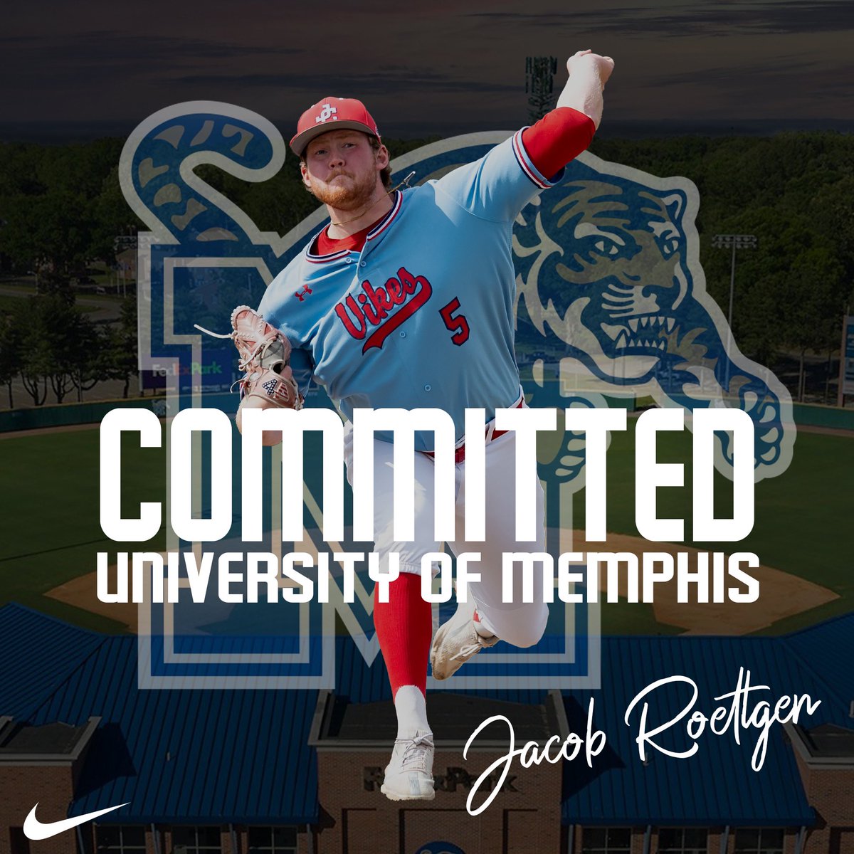 I’m blessed to announce my commitment to the University of Memphis to continue my athletic and academic career. I want to thank my coaches and family for helping me achieve my goals throughout the years. 
#GoTigersGo #Committed