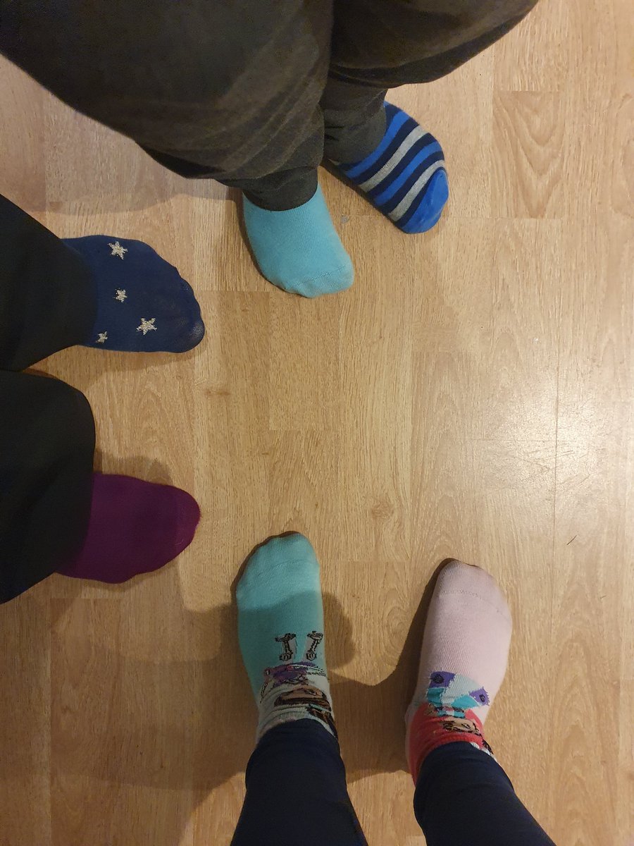 My children and I supporting Odd Sock Day and the Antibullying alliance. Incredibly important messages for all people <a href="/abaonline/">Anti-Bullying Alliance #AntiBullyingWeek</a> @andyoddsocks @moretonschool #AntiBullyingWeek #OddSocksDay