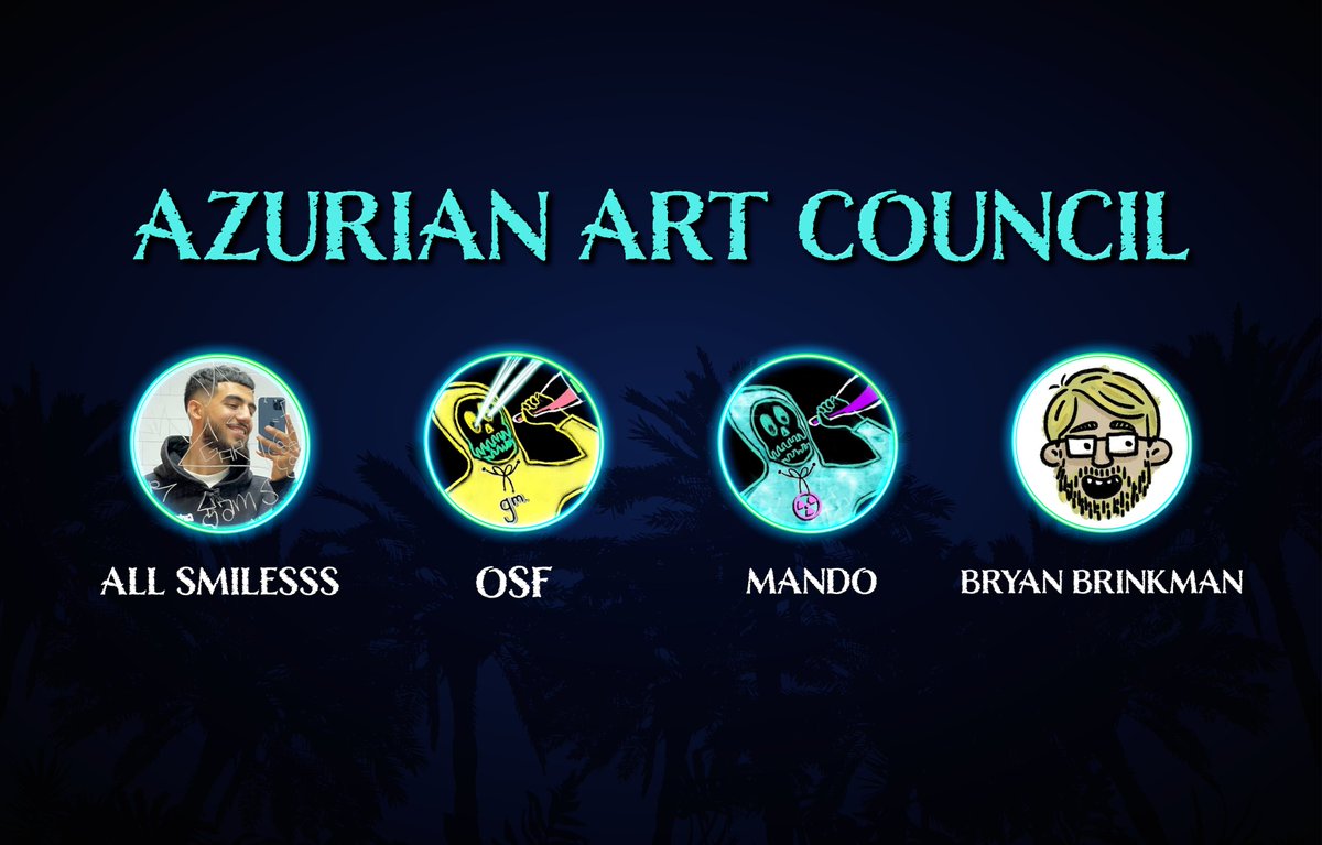 🚨We are pleased to announce the formation of the Azurian Art Council!🚨

Alongside the Community Council and our soon-to-be-announced Creative Director/PFP Artists, this group of industry-leading legends will serve as an advisory board for our Azurian PFPs.🧵