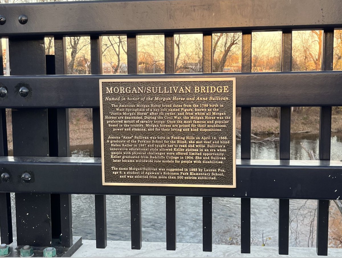 Last Thursday we gathered in Agawam for the plaque unveiling on the Morgan Sullivan Bridge.

The project was very dear to the late Marilyn Curry, a long-time member of the Agawam Historical Commission. It was an honor to be with her son, Rick, and community members for the event.