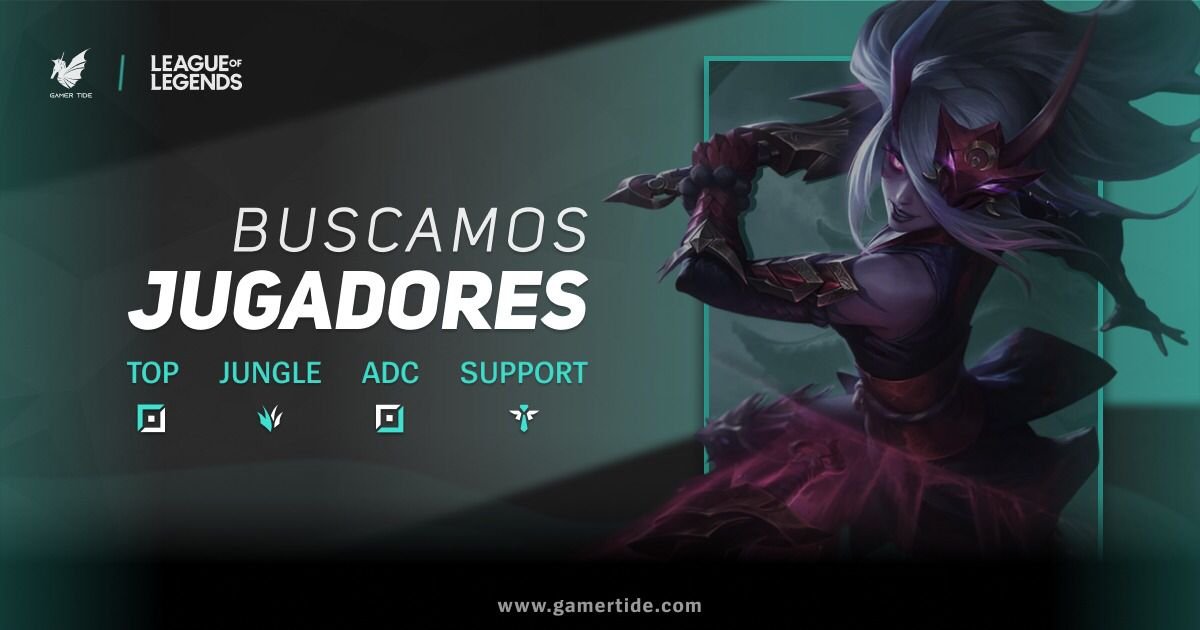 🌊
Estamos buscando players para nuestro roster 2023
✅TOP  
✅JG 
✅ADC 
✅SUP
Ofrecemos staff deportivo con experiencia 

Requisitos  
🔥 Buena conexión a internet 
🔥 Disponibilidad de horario
🔥 Micrófono 
🔥 Mínimo GM en LAN D1 NA

Llenar Formulario
bit.ly/formsgtrec