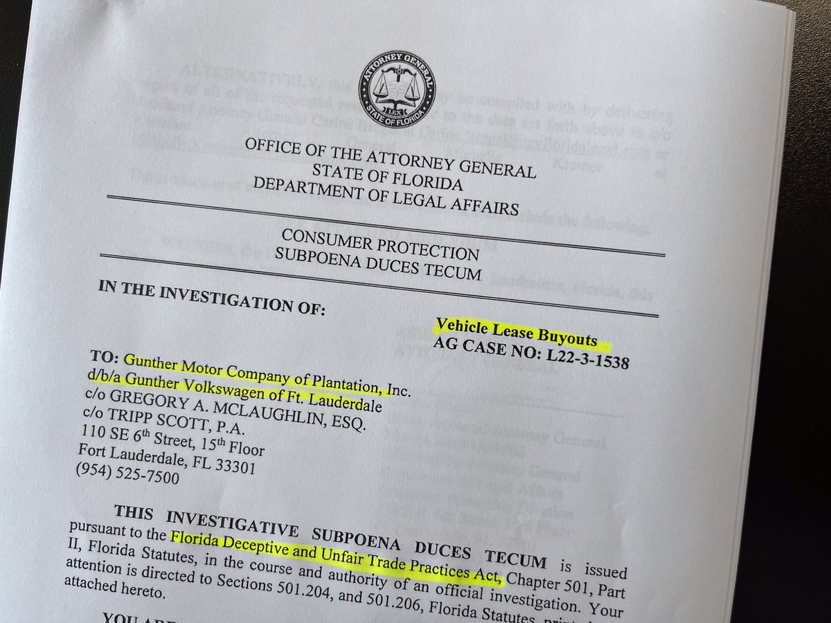 Eden Checkol on Twitter "RT jweinsierWPLG Florida’s Attorney General