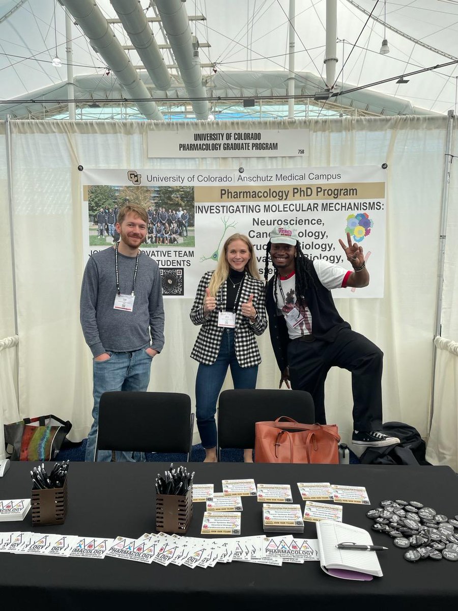 CU Anschutz PharMM Program (@amcpharmacology) on Twitter photo Meet us at booth 75B to hear more about our Pharmacology PhD Program! Come for the info, stay for the vibes~~ #PharmPham #SfN22 #SfN2022 <a href="/SfNtweets/">Society for Neuroscience (SfN)</a> Meet us at booth 75B to hear more about our Pharmacology PhD Program! Come for the info, stay for the vibes~~ #PharmPham #SfN22 #SfN2022 <a href="/SfNtweets/">Society for Neuroscience (SfN)</a>