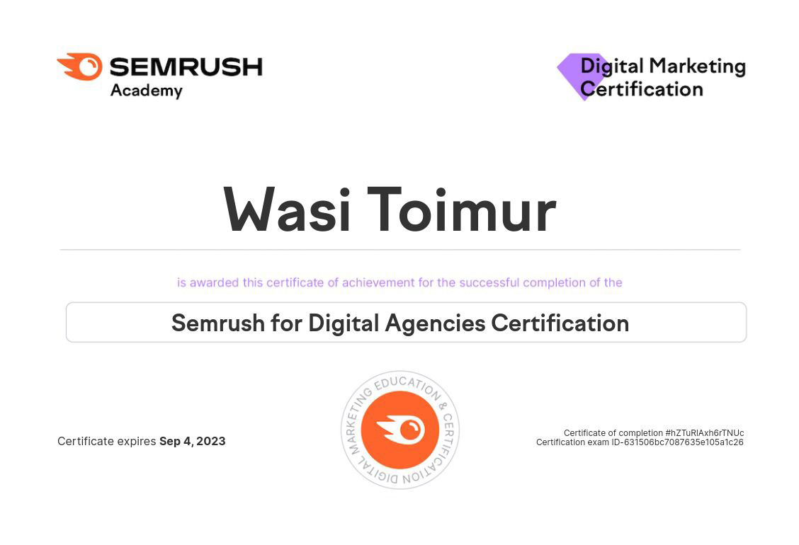 DMWASI12's tweet photo. 👉🏻The 4 skill certificates I have earned
✔Digital Marketing Certificate by google.
✔Digital Agencies Certification.
✔Rank Tracking Test.
✔Computer Science &amp; Application.

#digitalmarketingexpert #Web3  #SEO #freelancer #certification #AskSonic #DOTA2 #CSGO #TheGameAwards https://t.co/N5UWsI0LKk