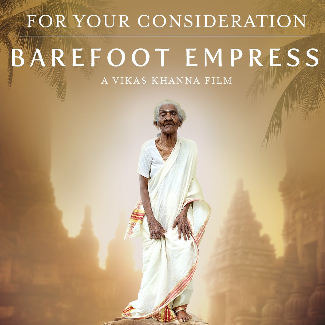 *For Your Consideration: BAREFOOT EMPRESS follows the remarkable journey of 96-year-old Karthyayani Amma as she joins a 1st grade class, realizing her lifelong dream of receiving an education.

Now available in the Academy Screening Room &amp; available for all 11/18.
