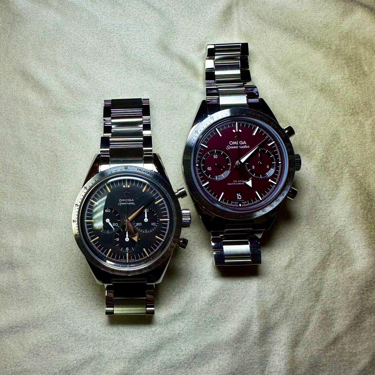 julymercedess's tweet photo. おはオメガ☂️
トリロジーと57、この2本あれば助かります。
#omega #オメガ
#speedmaster
#speedmaster57
#スピードマスター https://t.co/woWO0J6OUm