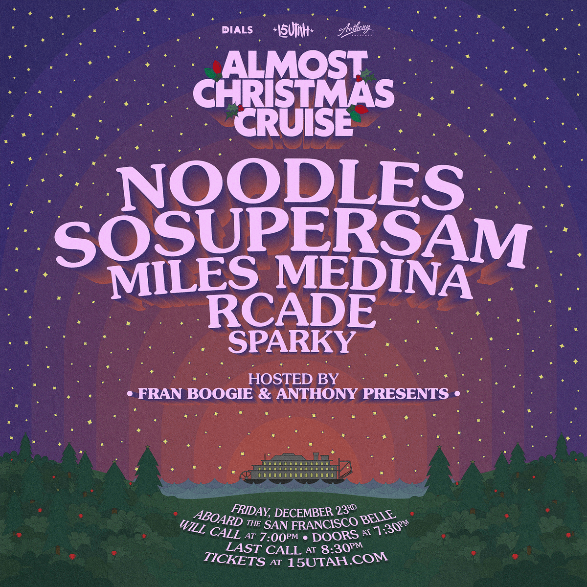 BAY AREA WE ARE COMING our annual christmas party returns on dec 23 and this time we are on a boat with a fire lineup 🛥 🎅🎄 we are so excited to do this special show for you guys @bbnoodz tickets are limited so get them while you can! almostchristmascruise.eventbrite.com