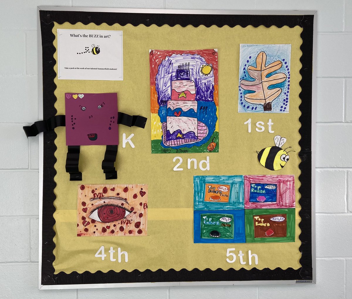 The Summerfield art room is buzzing with creativity! 🐝