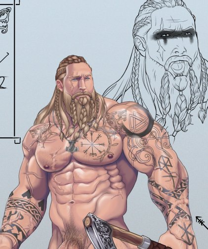BeautyoftheBea8's tweet image. I draw big mens. Come check them out... and help me grow 💙