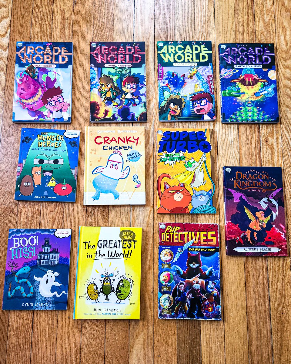 SimonKIDS's tweet photo. Today we're celebrating our wide array of graphic novels! There are many reasons we are drawn to reading graphic novels! They are great for kids who are visual learners and can help kids read emotions and feelings. What graphic novels have your kids read recently? https://t.co/VtQs50fGas
