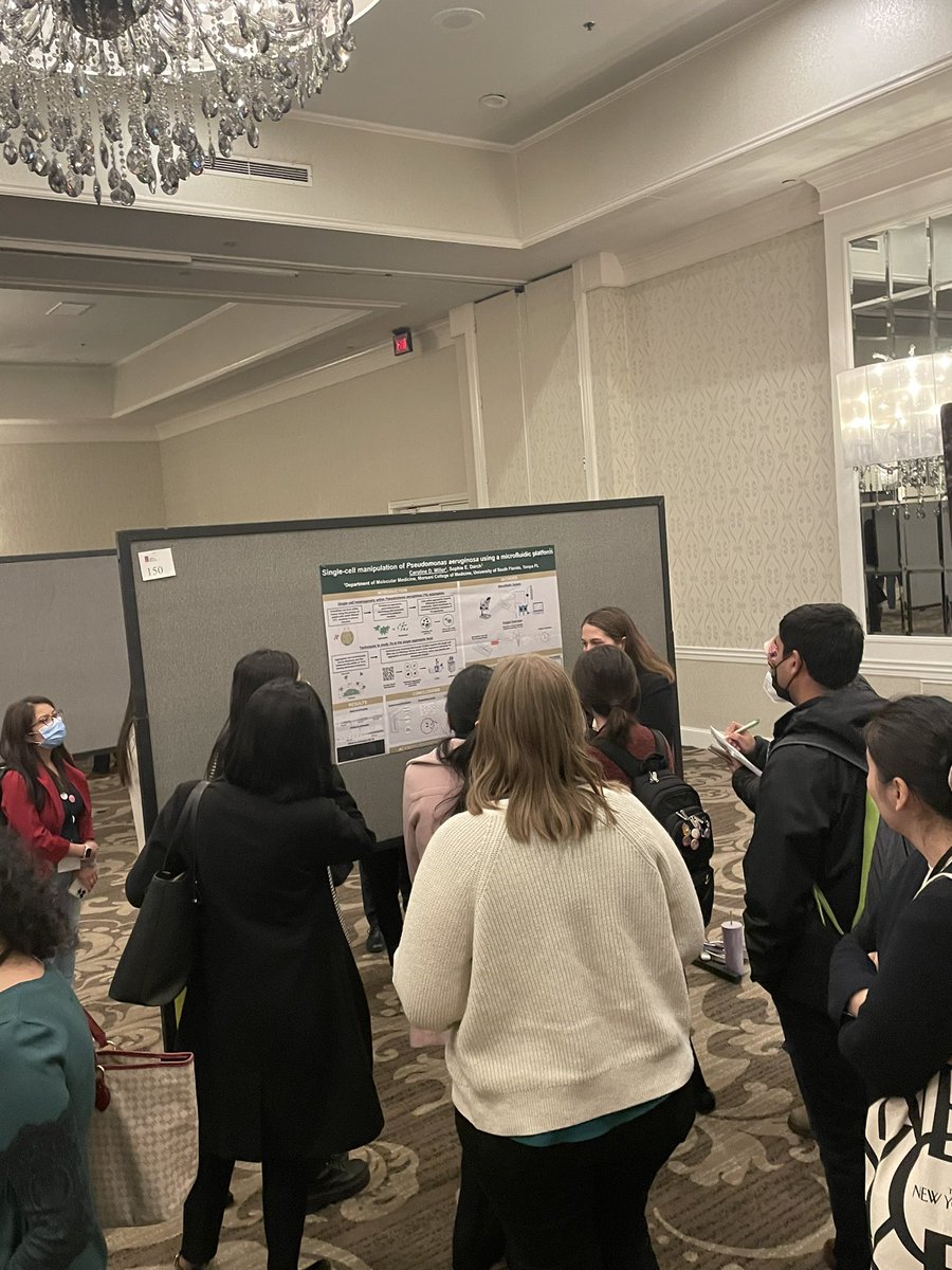 Great turnout for Caroline’s first ever poster presentation :) #proudPI #ASMBiofilms