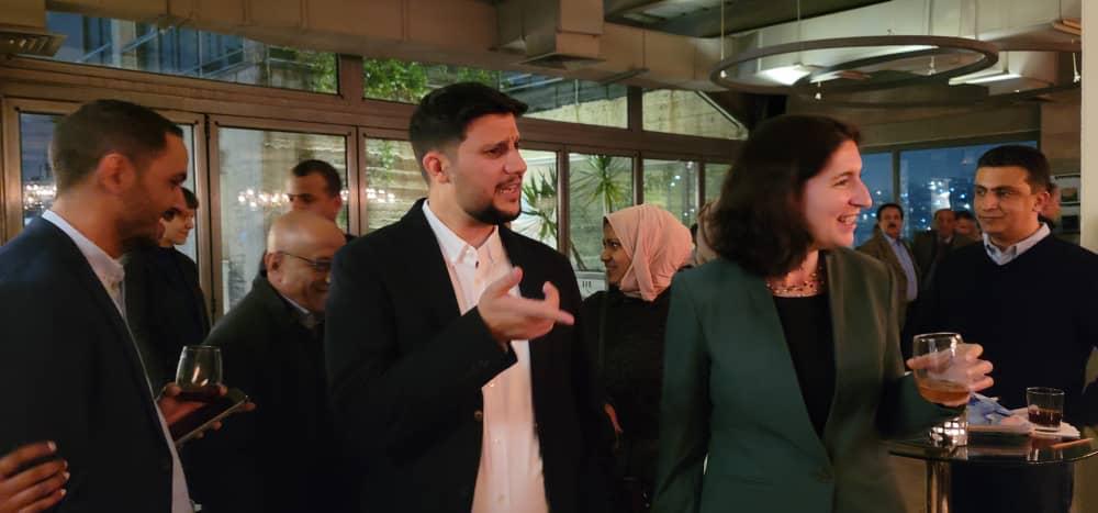 TaniaMeyer001's tweet photo. Pleased that my first tweet is about #Yemen coffee. Today, @SMEPSYEMEN &amp; @WorldBankMENA held the first Yemeni Coffee event in Amman, #Jordan, to help Yemeni coffee reach global markets, create opportunities for coffee sector to build external partnerships and scale up. https://t.co/FzZMYs7K44