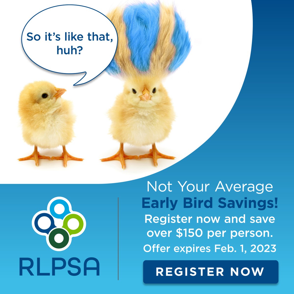 Yep. That's right - early bird registration is OPEN! Register today and save - it will be PACKED with valuable content! rlpsa.com/annualconferen…