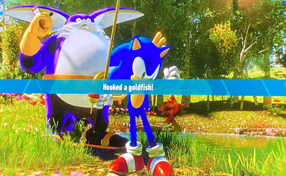 2D_Ben's tweet photo. Minimalist but satisfying and relaxing - 8/10 fishing minigame #SonicFrontiers https://t.co/m3ZJkYGfc2