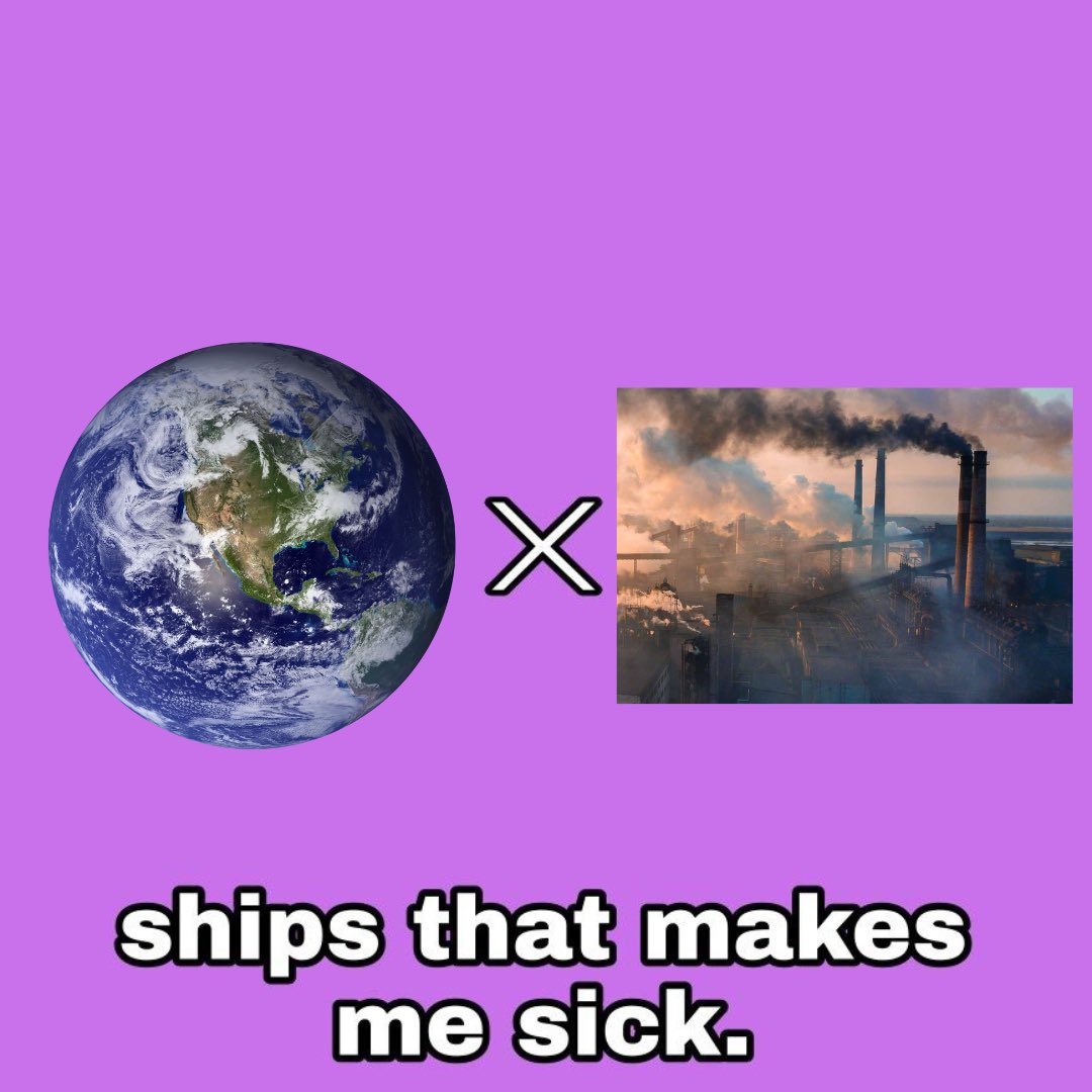 SxuGreen's tweet photo. This is the one enemies to lovers I disapprove of 🧍🏽‍♀️🤮#Pollution #AirPollution #WaterPollution #enemiestolovers #protecttheearth https://t.co/JIXYfUQW39