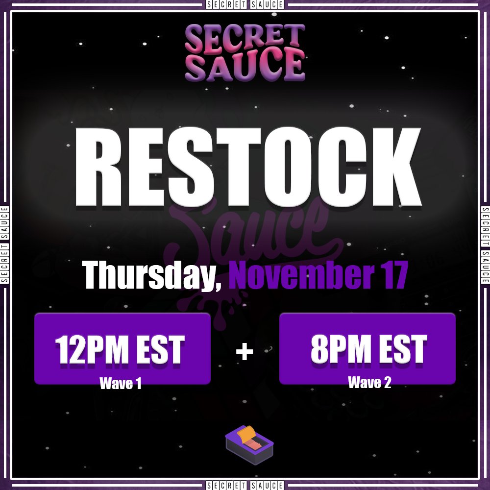Secretsauce's tweet photo. READY FOR THE BIGGEST WEEK IN SNEAKERS OF 2022?

We're expecting this to be our LARGEST RESTOCK EVER.

BE QUICK.

INVITES ON THURSDAY, NOVEMBER 17TH.

DISCORD ACCOUNT REQUIRED. $60/MONTH.

LET'S GET THIS BAG. 💰💰💰 https://t.co/UAP0U0nAGI