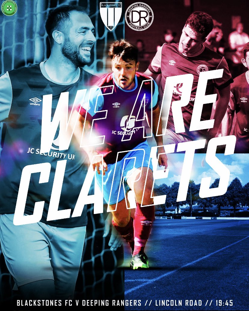 DeepingRangers's tweet photo. This Wednesday Rangers make the short trip to @fcblackstones in the Lincs Senior Trophy, where we look to continue our current unbeaten run. #weareclarets @spaldingsport @Mercury_JamesB @NonLeagueCrowd @Jcsecurityuk @NonLeague16 @LincolnshireFA https://t.co/X5thHGzQp6