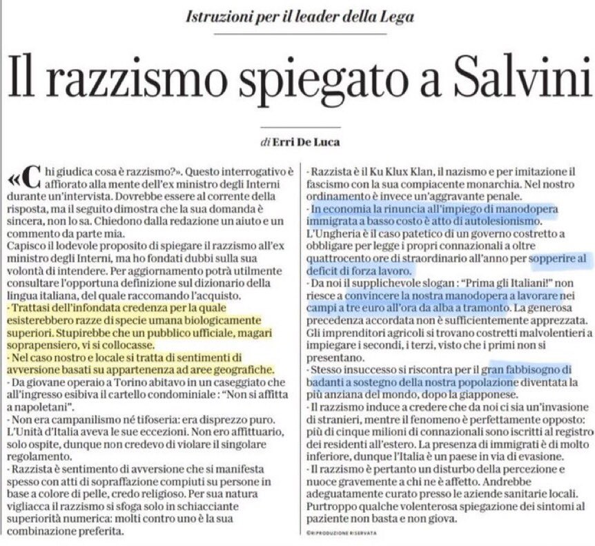 MattSDPell's tweet photo. @Erriders Erri, ricominciamo? Nel 2019, spiegando il razzismo a Salvini, hai detto che non utilizzare manodopera immigrata a basso costo è una follia. Capisci che significa?
Ah, Saviano prima disse bastarda, ma ora chiede di essere graziato.
Sempre dalla parte sbagliata della storia, bravo https://t.co/FO8ZKlhiAf