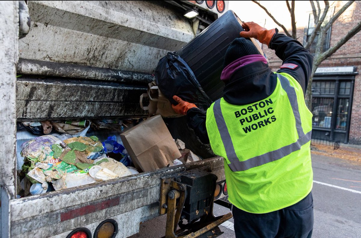 Boston Public Works on Twitter "The PWD litter baskets team plays a
