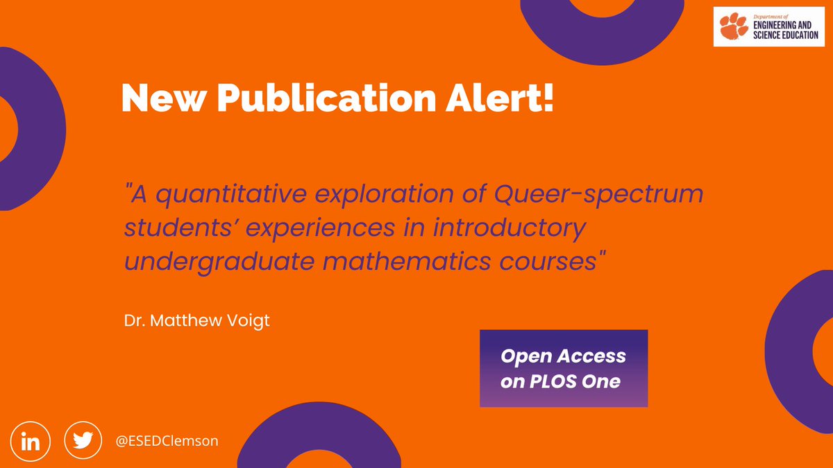 Clemson Engineering and Science Education tweet media