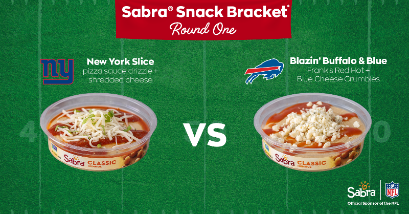 Vote now in the first round of our 2022 Sabra Snack Bracket 🏈. We’ll be randomly selecting voters to try the winning flavor inspired by your favorite NFL teams. Click here to vote: twitter.com/Sabra/status/1…