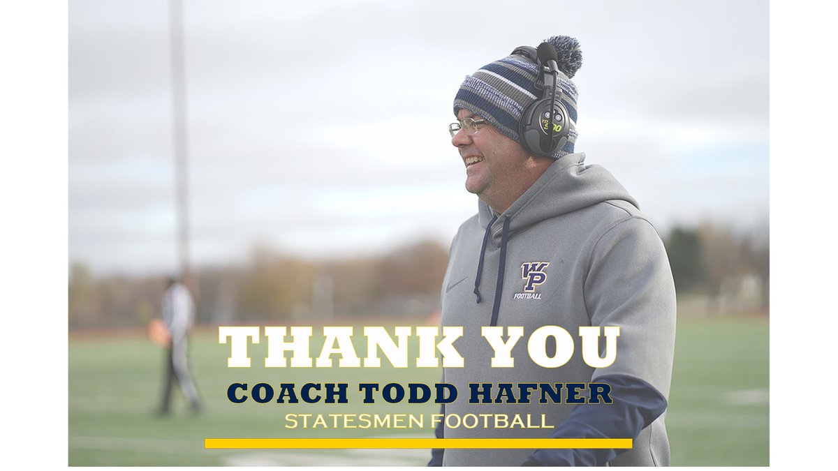 Hafner Steps Down as Head Football Coach
 - statesmenathletics.com/article/10067