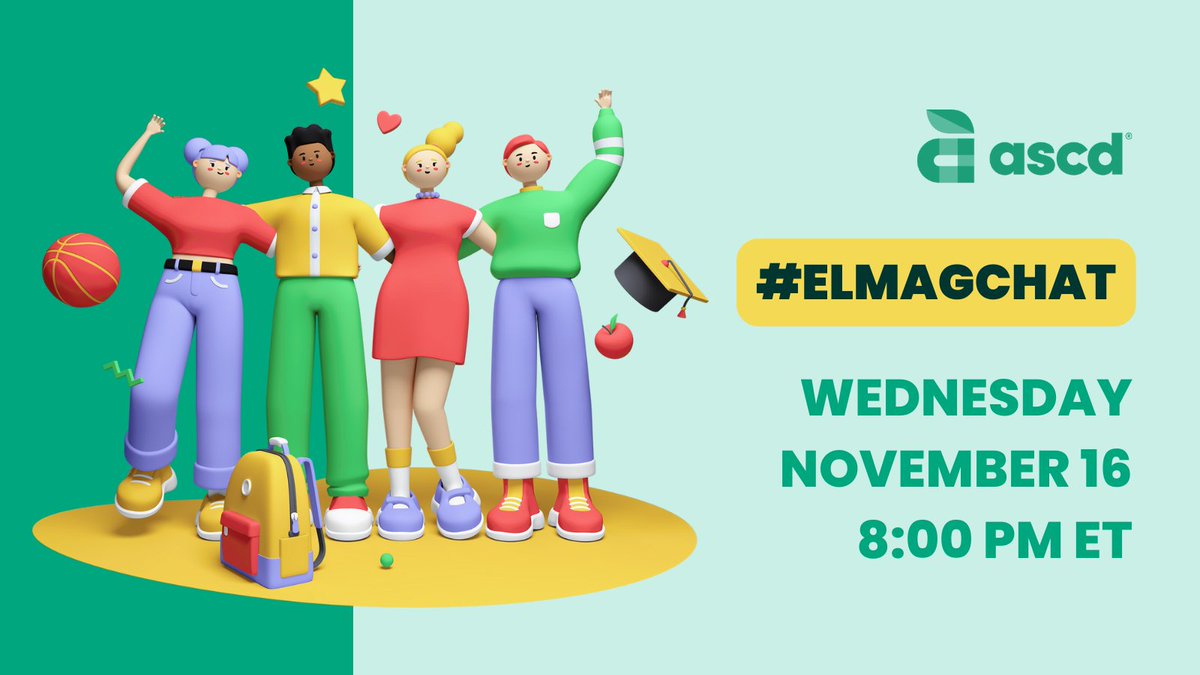 Calling all teachers and leaders! We want to hear your thoughts on self-directed learning, the theme of November's <a href="/ELmagazine/">EL Magazine</a>. 

Join the #ELMagChat this Wednesday, November 16, at 8:00pm ET. And if you haven't read the issue yet, there's still time: …