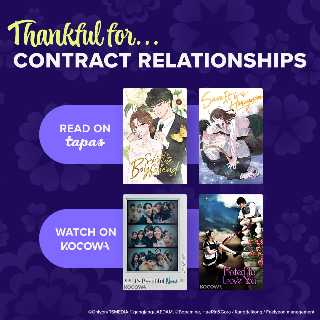 Tapas Media on Twitter "Thankful for some good ol' Kdrama tropes! 🥰 What are some of your