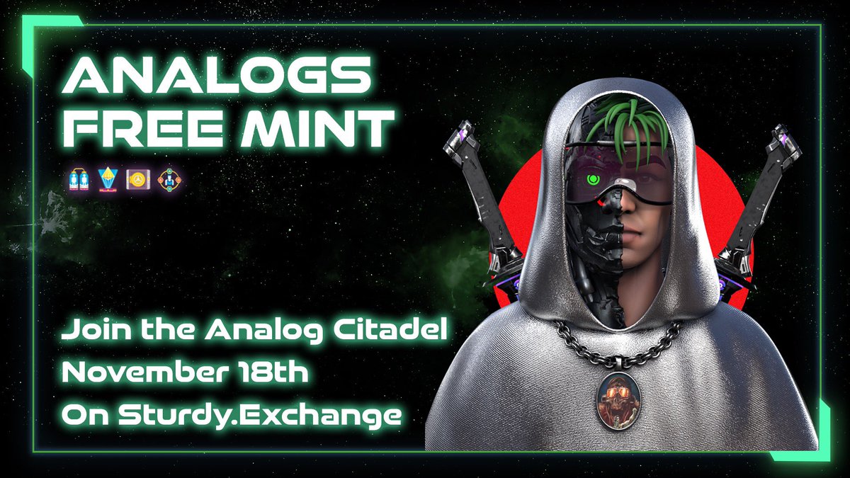 We’ve called all the orbiting Analogs to Earth and they’re landing this Friday. Join us on this journey as half-robotic half-biological beings as we explore our true form. We’re stronger united 🦾 #onflow