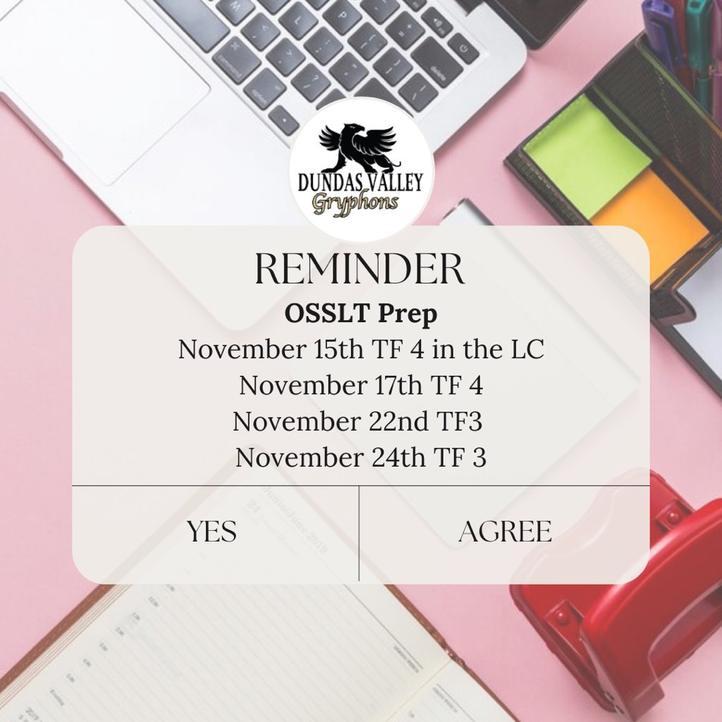 Dundas Valley Secondary School (@dvss_hwdsb) on Twitter photo DVSS will be holding OSSLT prep sessions for previously eligible participants to support them in their upcoming OSSLT. DVSS will be holding OSSLT prep sessions for previously eligible participants to support them in their upcoming OSSLT.
