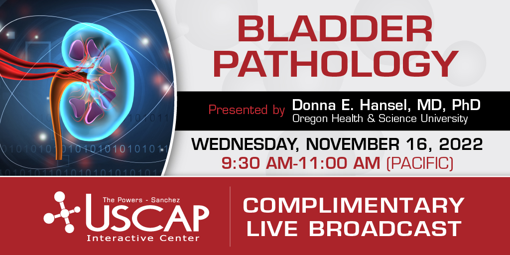 Join us on Facebook Live this Wednesday at 9:30am PST as Dr. Donna E. Hansel broadcasts live on bladder pathology. facebook.com/TheUSCAP