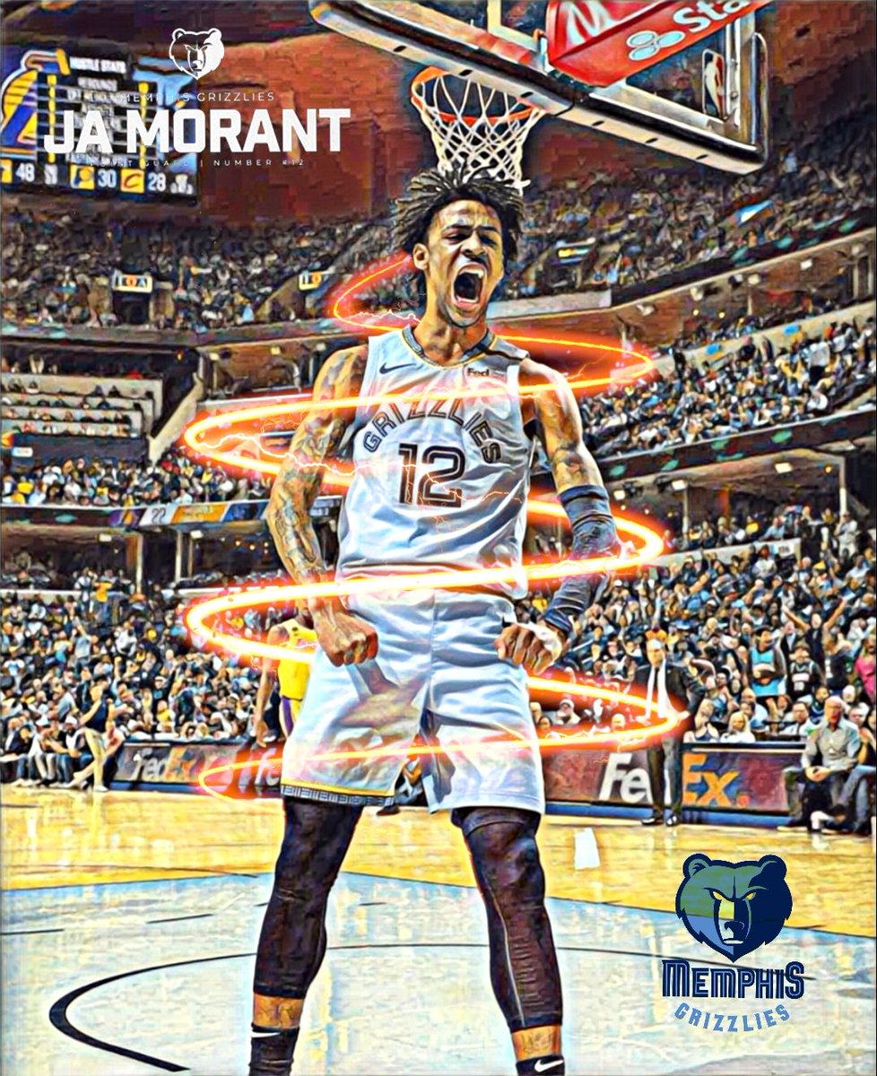 Gallagherkarl1's tweet photo. JA MORANT
MVP ? 
#JaMorant #NBATwitter #NBAYoungBoy #nba #basketball #sport #MEMPHIS #Grizzly #dunk #FolloForFolloBack #FolloMe https://t.co/R23IwKBxWi