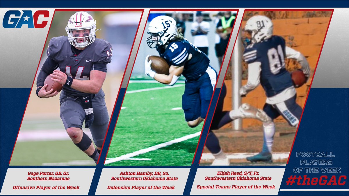 #theGAC FOOTBALL PLAYERS OF THE WEEK (NOVEMBER 14) - greatamericanconference.com/news/2022/11/1…