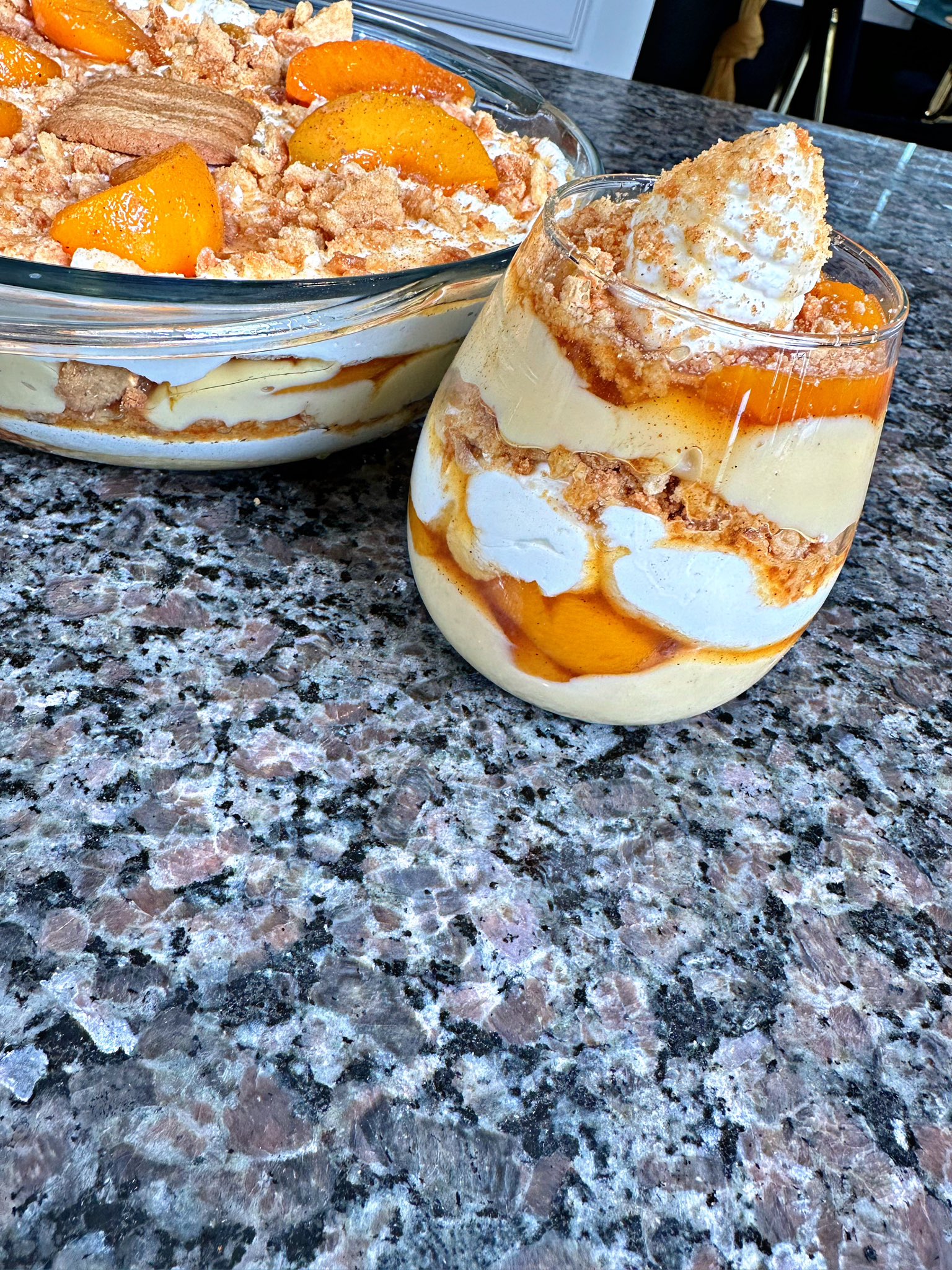 Kimmy's Kreations on X: Finna change the holiday dessert gameee with this  Peach Cobbler Pudding! Best of ALL worlds!  / X