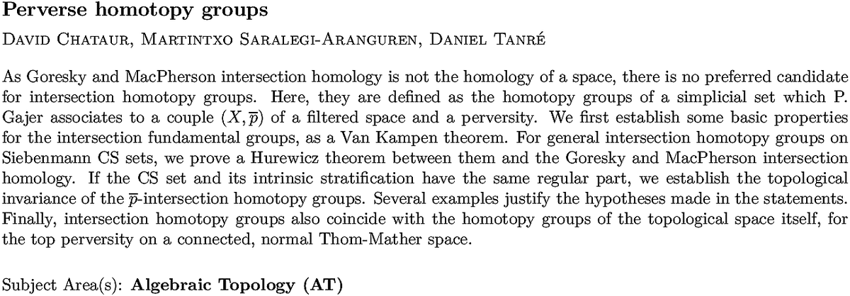 math.AT Algebraic Topology arXiv submissions tweet media