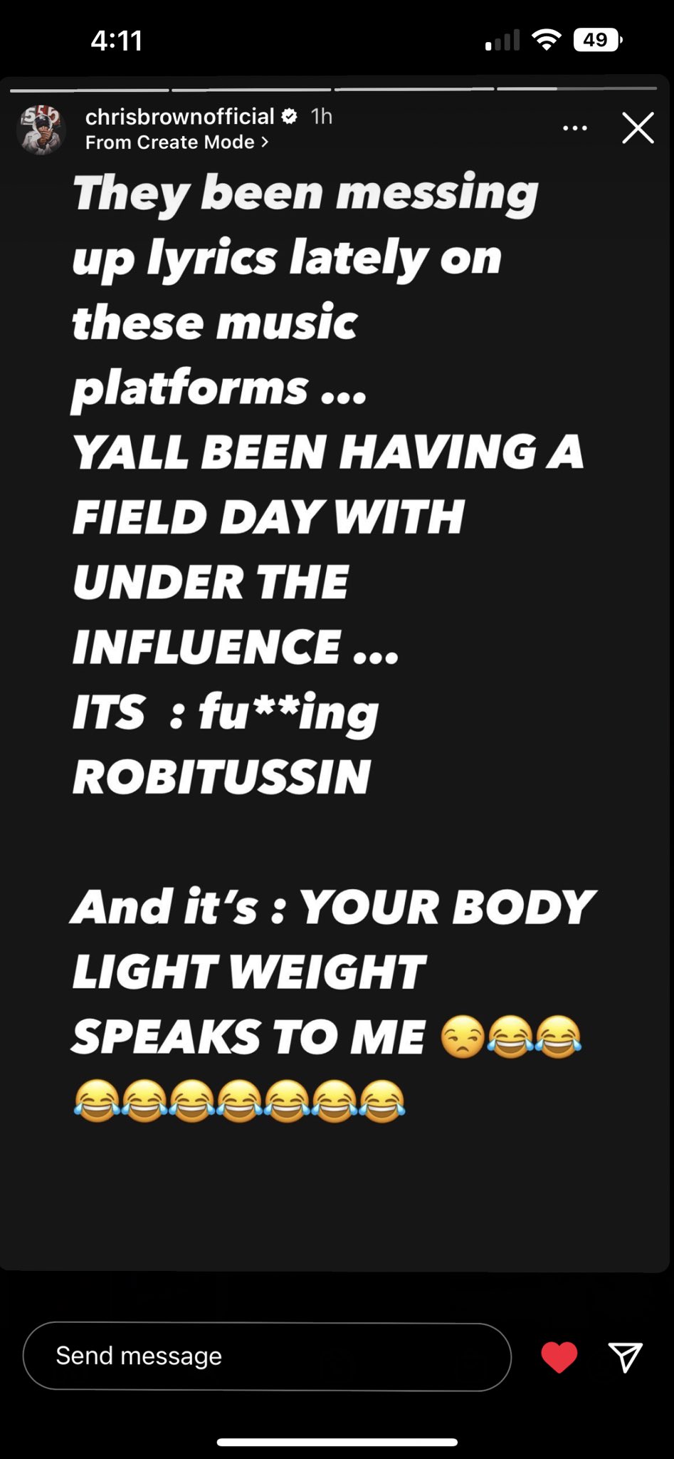 What Does Your Body Lightweight Speaks To Me Mean?