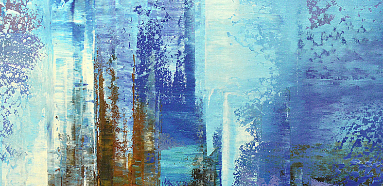 Tatianapaints's tweet image. ...it looked like a regular island, but who dared find out what danger lay ashore? "Deception Isle" #originalart  #abstractlandscape painting (detail) bit.ly/3VdeQU3