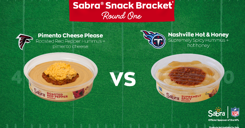 Vote now in the first round of our 2022 Sabra Snack Bracket 🏈. We’ll be randomly selecting voters to try the winning flavor inspired by your favorite NFL teams. Click here to vote: twitter.com/Sabra/status/1…