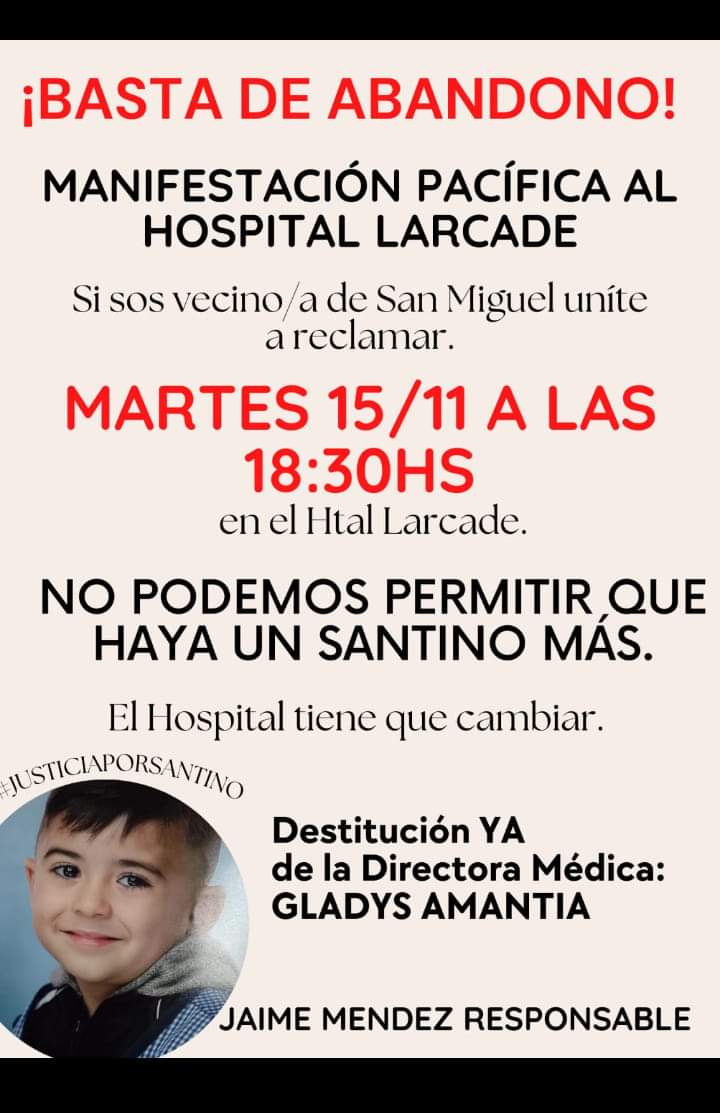 Por Santino, nuestro angelito calamar. JUSTICIA....!!!