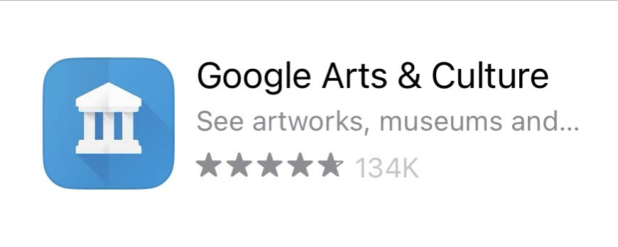 D8… það má alveg týna sér í arts and culture appinu… þar finnur maður listasögu, leiki, púsl o.fl. #12dagatwitter