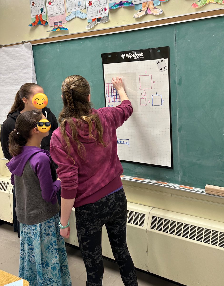 Scrapbook transparency sheets are amazing for Thinking Classrooms when you have a visual included in the task. Students can write on top without erasing the visual underneath! These <a href="/StraffRams/">Straffordville PS</a> loved solving the checkerboard problem. <a href="/pgliljedahl/">Peter Liljedahl</a> <a href="/tvdsbmathk8/">tvdsbmath</a>