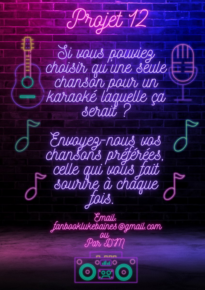 Luke_ETSW's tweet image. 🎶 PROJET N°12 🎶