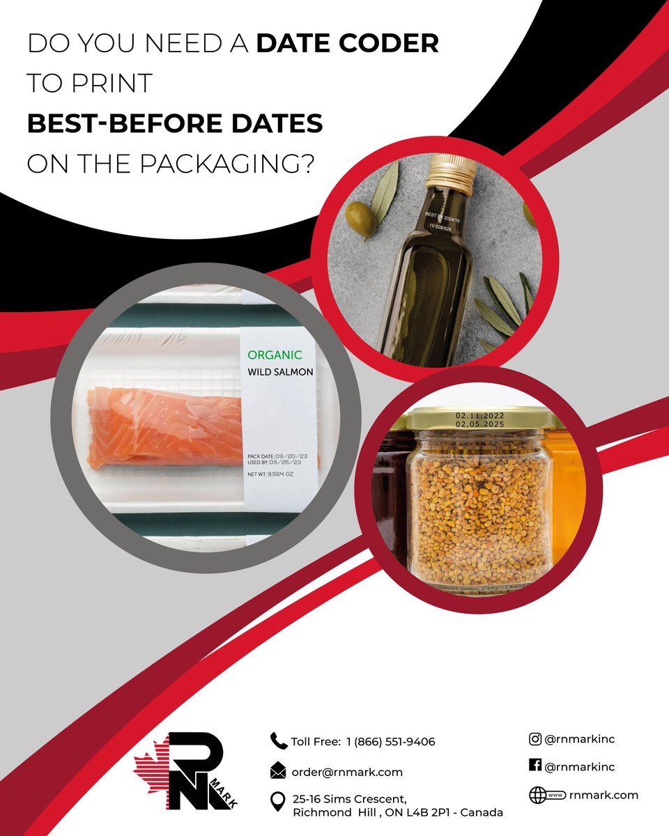 rnmarkinc's tweet image. Do you need a date coder to print best-before dates on the packaging?
We will show you what RN Mark inc. date coders can do for your production.
Balancing cost against performance and service is key to making the right decision. #industrialprinter #Batchtch #datecoding