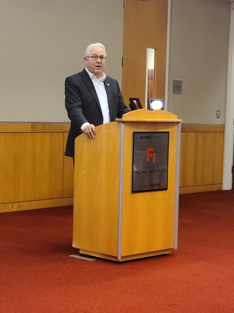 "There's nothing that gives me more pride than being at the Friday Institute and honoring this year's recipients," says @ncstate Chancellor Randy Woodson. #FridayMedal