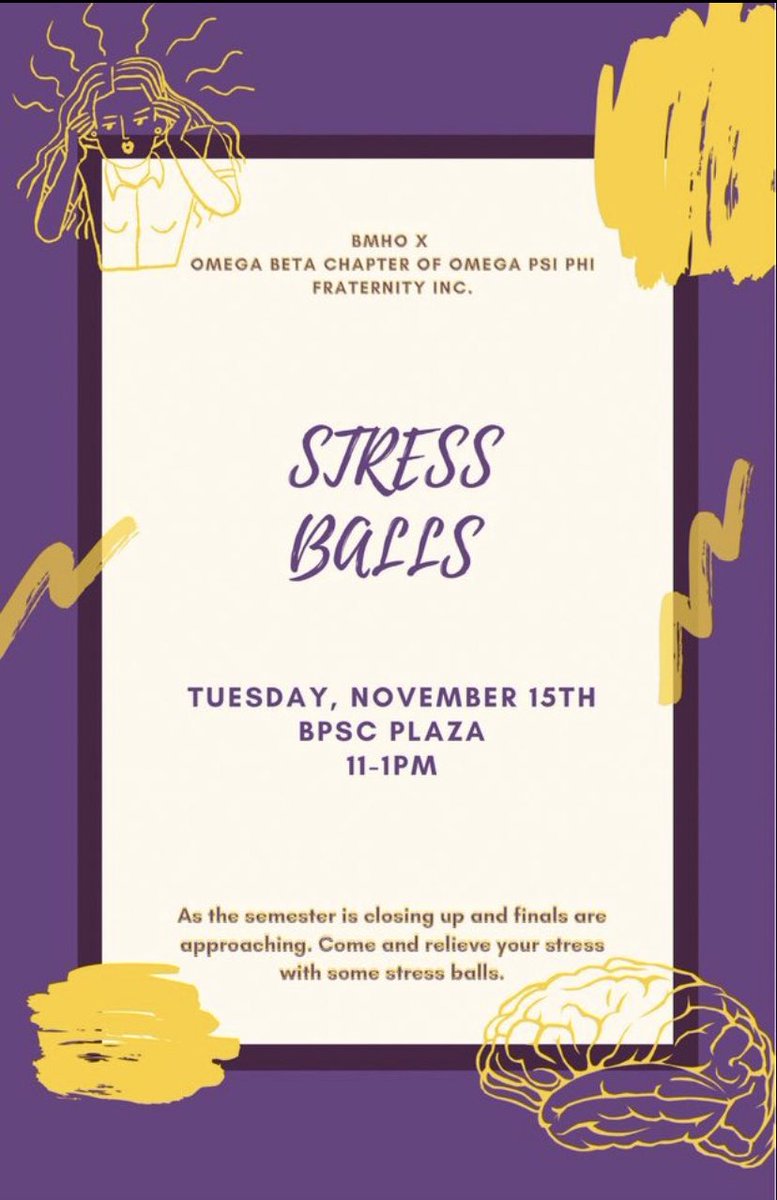 Come out tomorrow and grab a stress ball and study materials from us and your favorite ques <a href="/sfa_ques/">T.H.U.G Bruhz</a> 💜🫶🏿