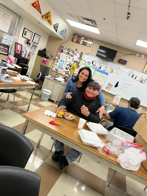 LawtonPS's tweet photo. In honor of Native American month, LHS Native American Club decided to give back. Club members and sponsors came in Thursday and made Indian Tacos for the LHS staff. A Huge Thank You to the faculty and administration that donated to help and to the club officers who came in! https://t.co/33xIeyRIBS